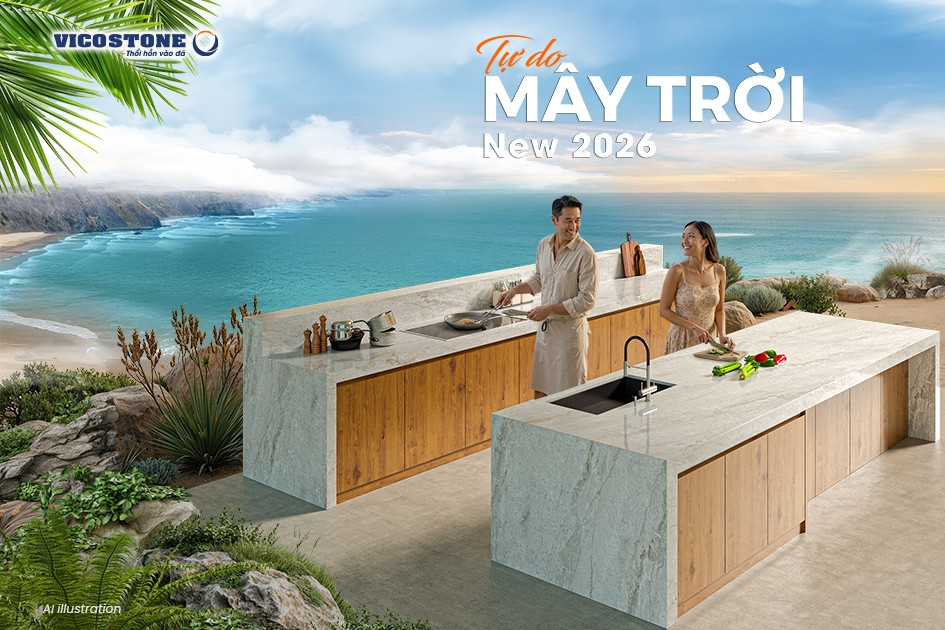 Vicostone ra mắt bộ sưu tập 2026 - đánh thức cảm xúc trong mọi không gian