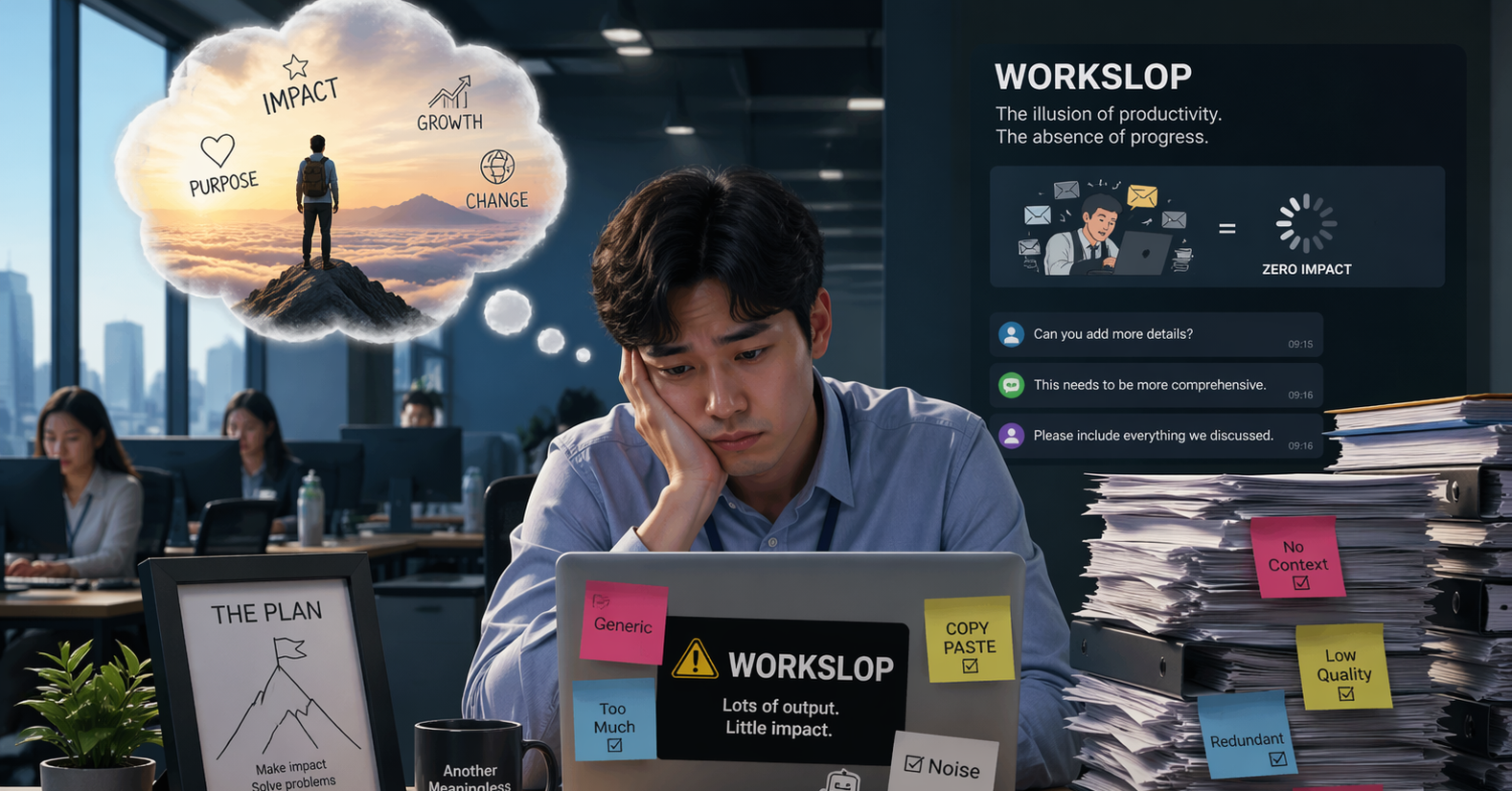 Vỡ mộng AI chốn công sở: Sếp khen nức nở, nhân viên kiệt sức vì "dọn rác"