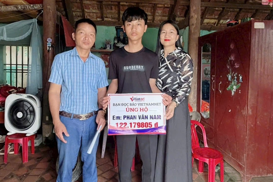 Bạn đọc giúp em Phan Văn Nam ở Hà Tĩnh hơn 122 triệu đồng