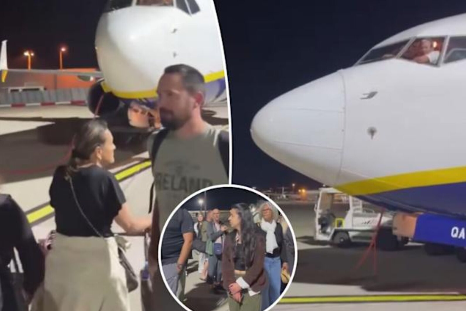 Hành khách phẫn nộ tràn xuống đường băng, ngăn máy bay cất cánh