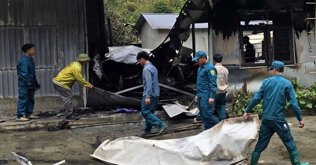 3 trẻ nhỏ tử vong trong vụ cháy nhà ở Lai Châu