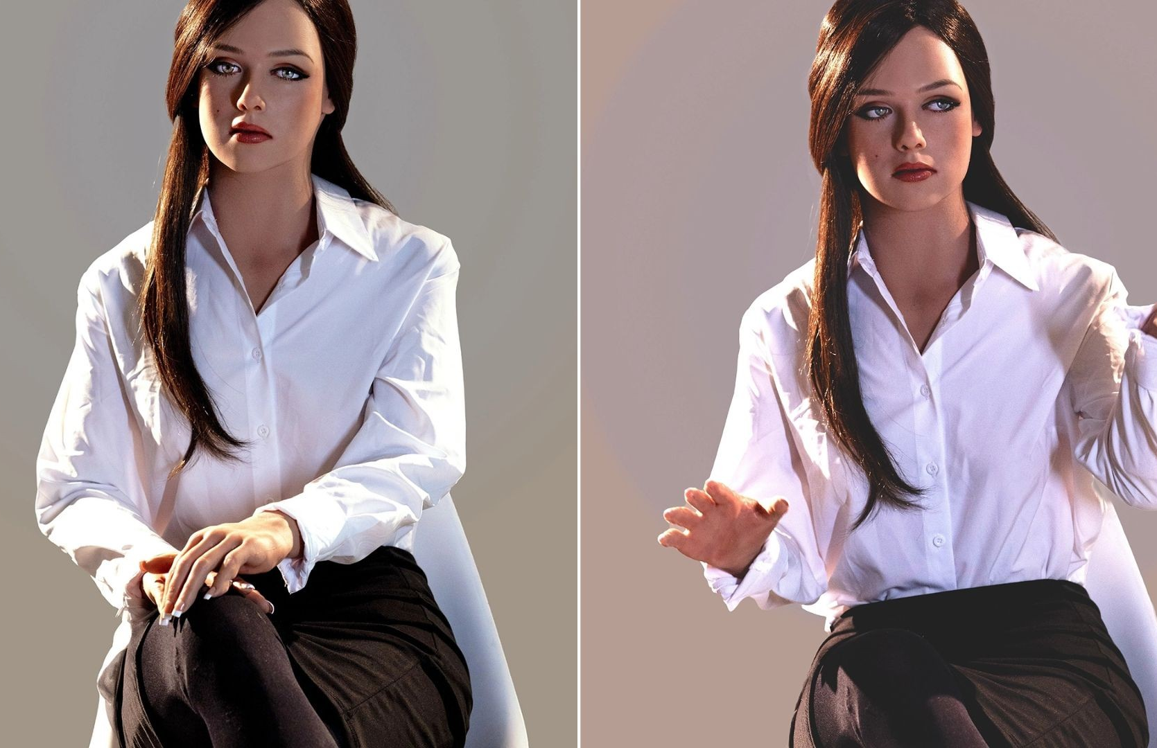 Robot hình người cử động uyển chuyển, làm lễ tân tại hội nghị Bitcoin