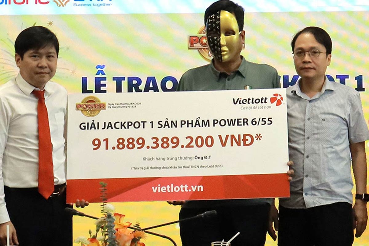 Chọn số theo phong thủy, doanh nhân Ninh Bình trúng độc đắc Vietlott gần 92 tỷ