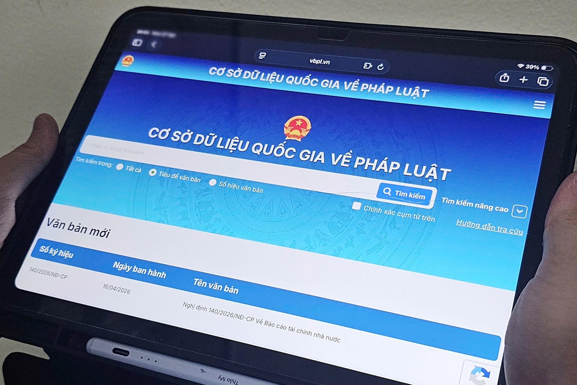 Cổng tiếp cận thông tin pháp luật đáng tin cậy của người dân cả nước