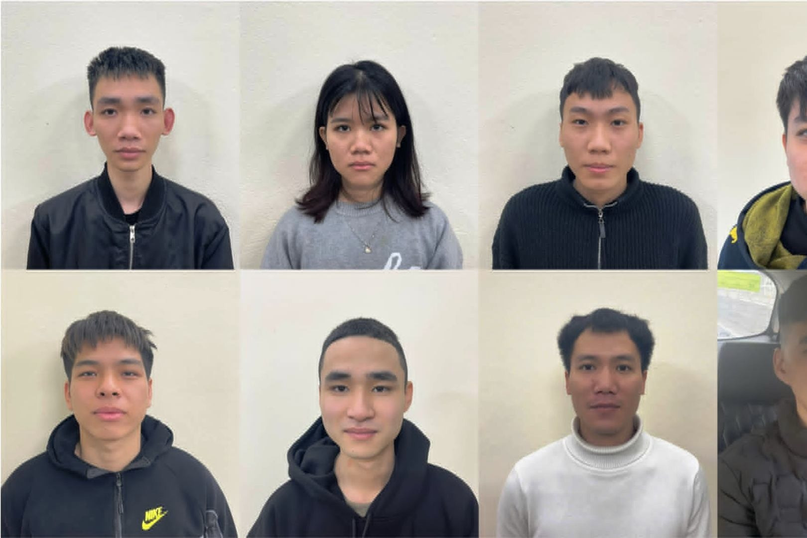 Danh tính 8 đối tượng liên quan đường dây lừa đảo ở Campuchia, một cô gái sinh năm 2008