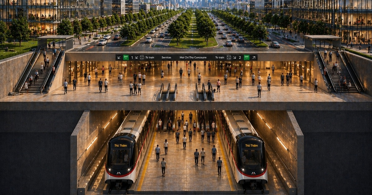 Metro Bến Thành - Thủ Thiêm xuyên lòng sông Sài Gòn, ga ngầm sâu kỷ lục 33m