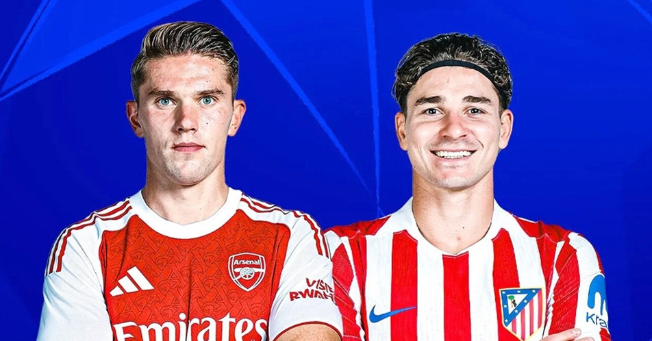 Trực tiếp Atletico Madrid 0-0 Arsenal: David Raya cứu thua (H1)