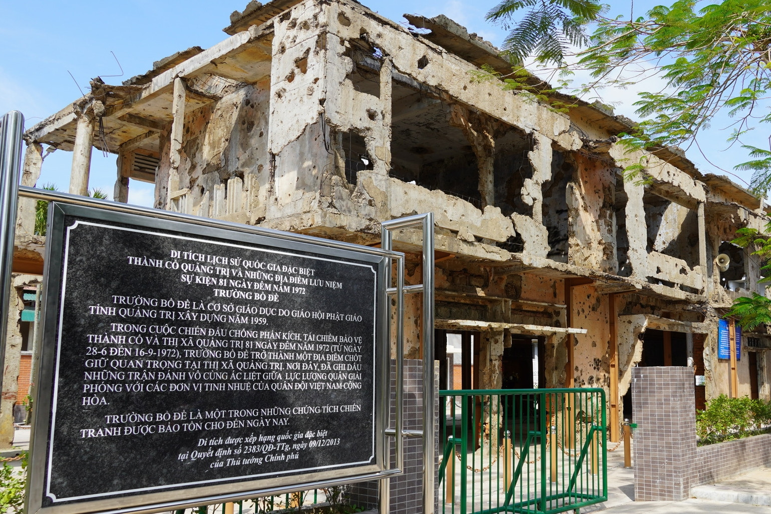 Trường Bồ Đề, chứng tích sống của 'mùa hè đỏ lửa' 1972 ở Quảng Trị