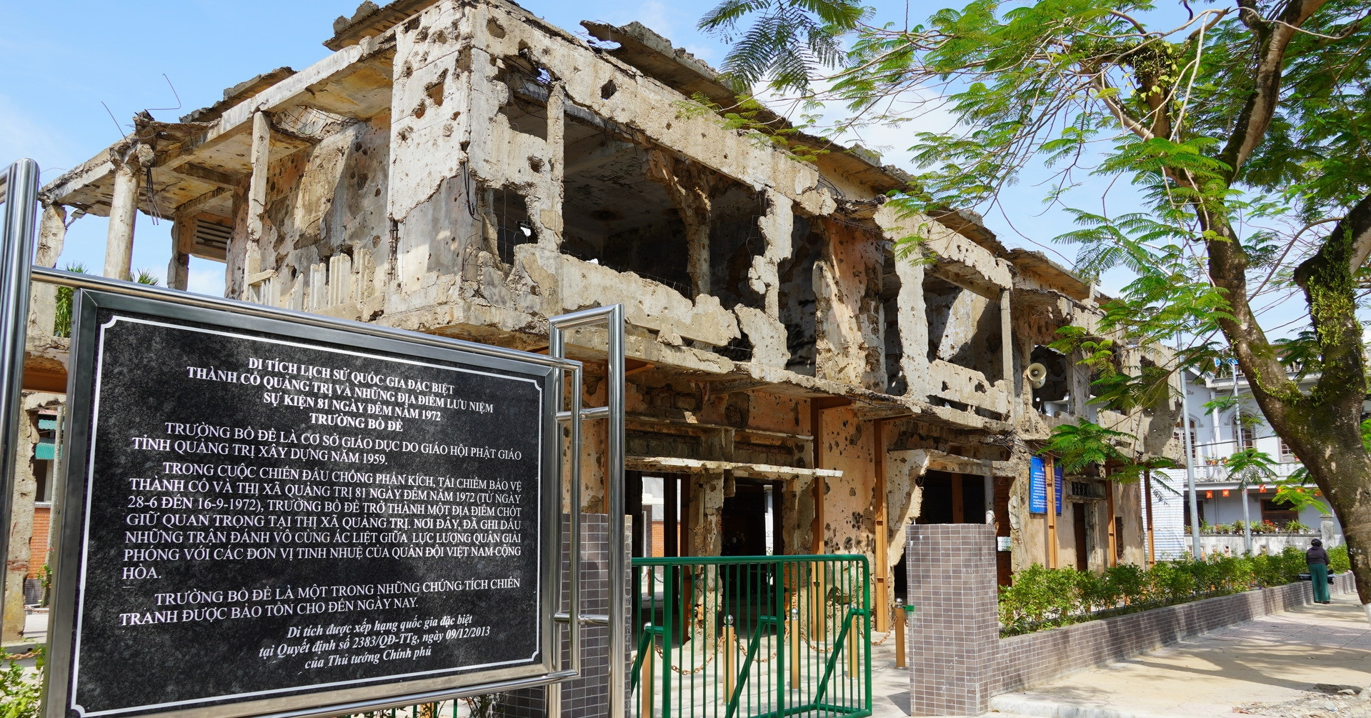 Trường Bồ Đề, chứng tích sống của 'mùa hè đỏ lửa' 1972 ở Quảng Trị