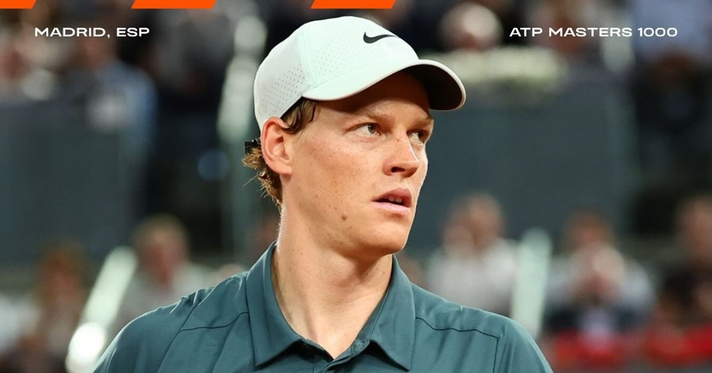 Sinner vào bán kết Madrid Open, sánh ngang Nadal, Djokovic, Federer