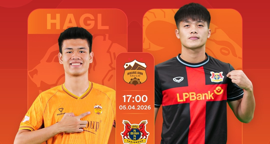 Trực tiếp bóng đá HAGL 1-0 Ninh Bình: Văn Lâm bị thủng lưới