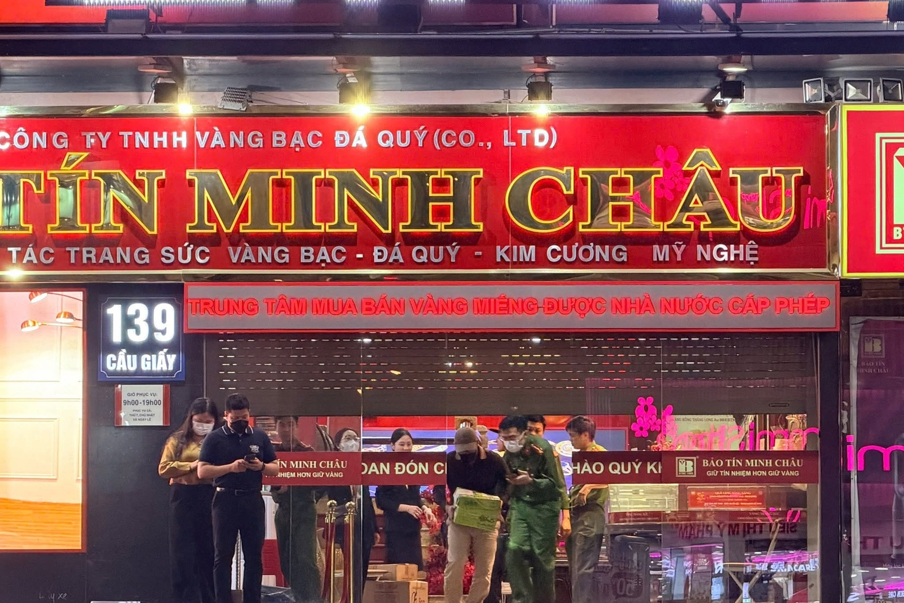 Công an chưa nhận được khiếu nại về mua vàng theo giấy hẹn tại Bảo Tín Minh Châu