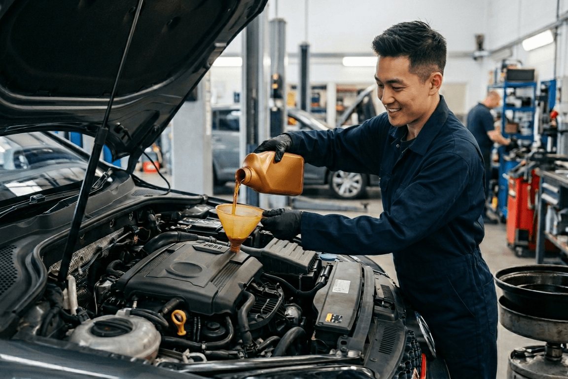 Xe ô tô đi bao nhiêu km thì thay dầu nhớt?