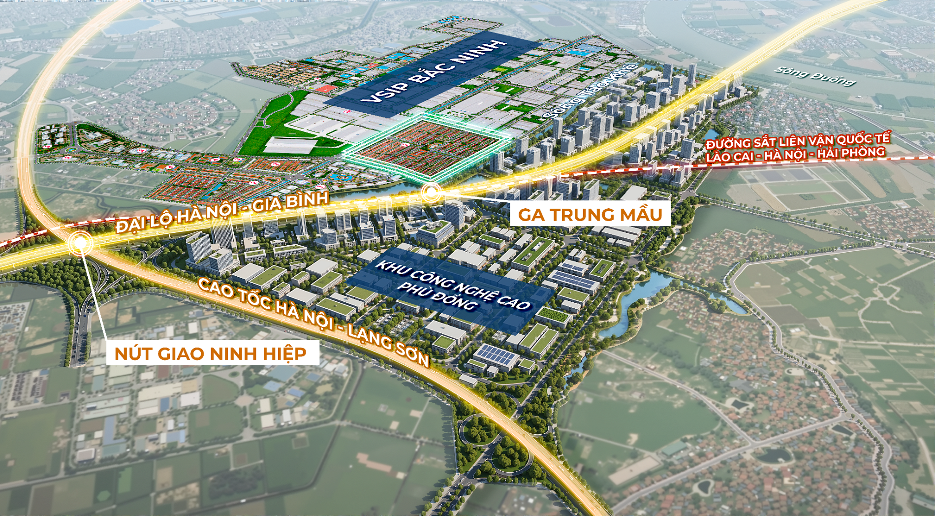 Khu công nghệ cao Phù Đổng - động lực tăng trưởng mới vùng Đông Bắc Hà Nội