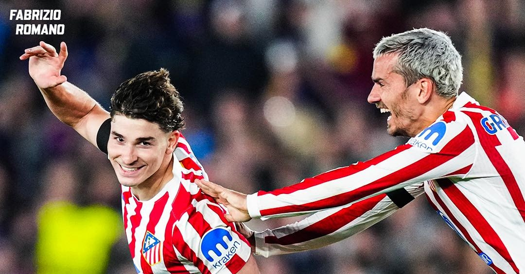 Alvarez ghi siêu phẩm, Atletico khiến Barca ôm hận