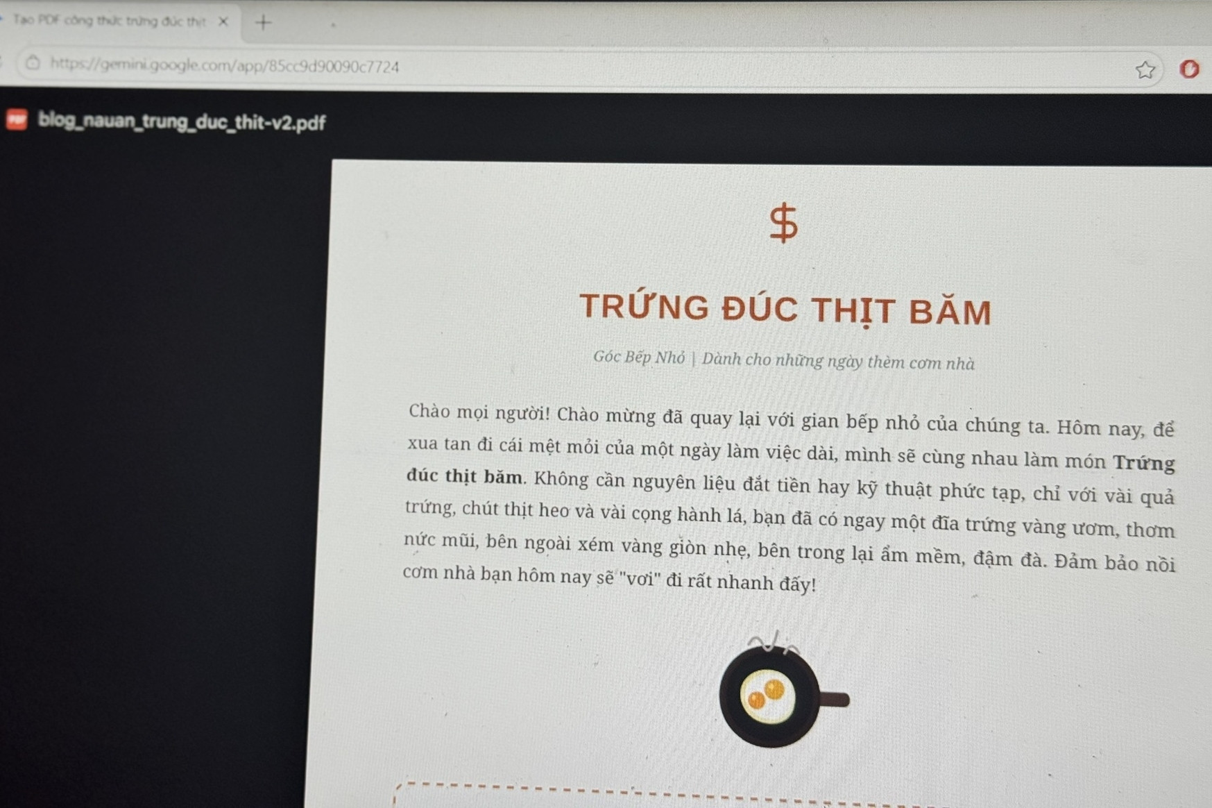 Gemini thêm tính năng tạo file Word, Excel ngay trong khung chat