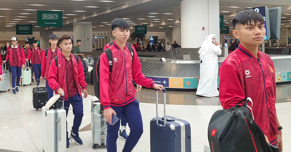U17 Việt Nam tới Saudi Arabia, sẵn sàng tranh vé World Cup