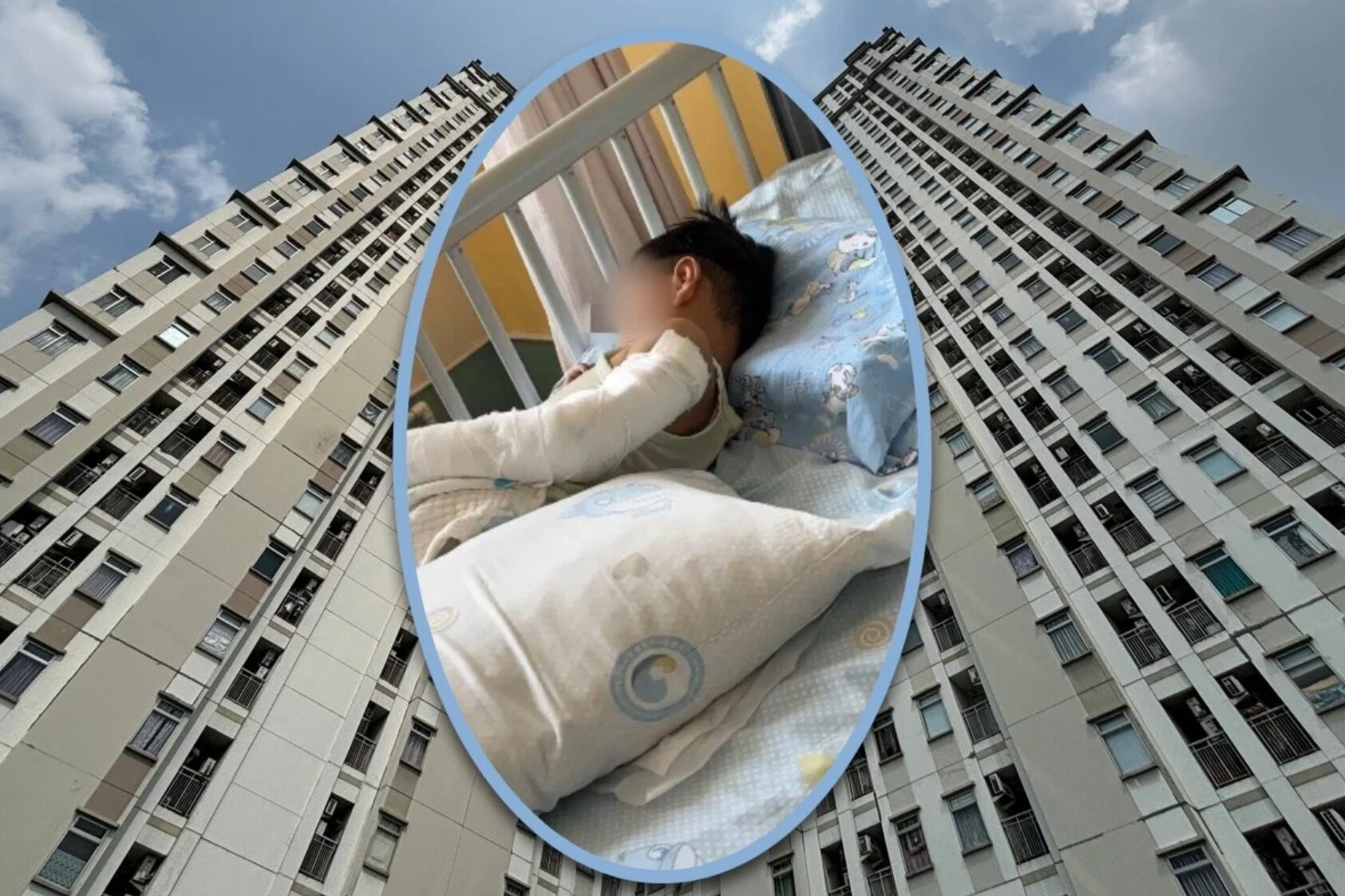 Bé trai 4 tuổi sống sót sau cú ngã từ tầng 11, câu nói khi tỉnh dậy gây xúc động