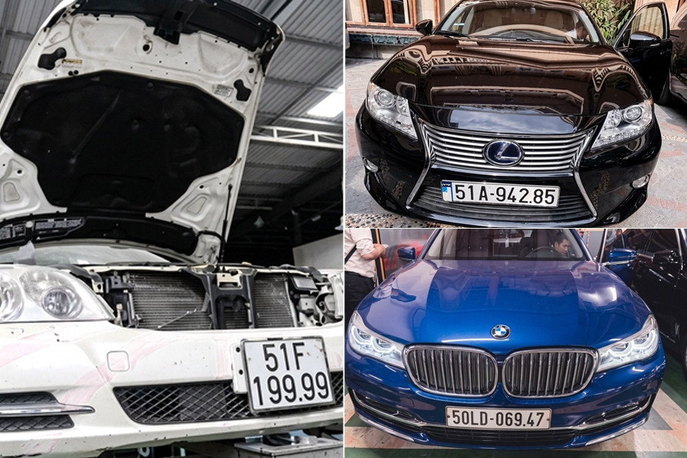 Cận cảnh dàn xe sang Maybach, BMW, Lexus của bà Trương Mỹ Lan sắp đấu giá