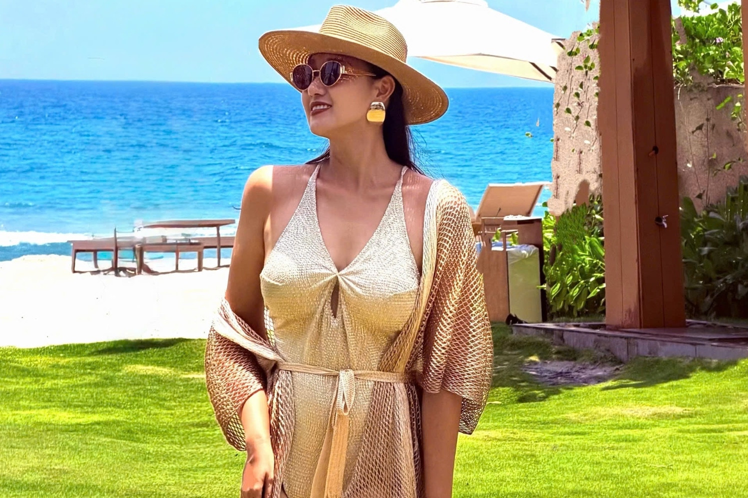  Diễn viên Lã Thanh Huyền khoe dáng sexy sau thời gian ở ẩn 