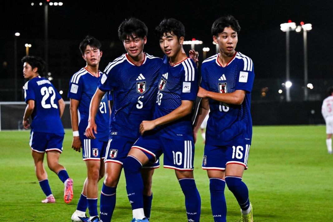  U17 Nhật Bản thắng to vào bán kết U17 châu Á 