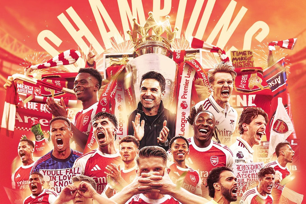 Arsenal vô địch Ngoại hạng Anh sau 22 năm chờ đợi