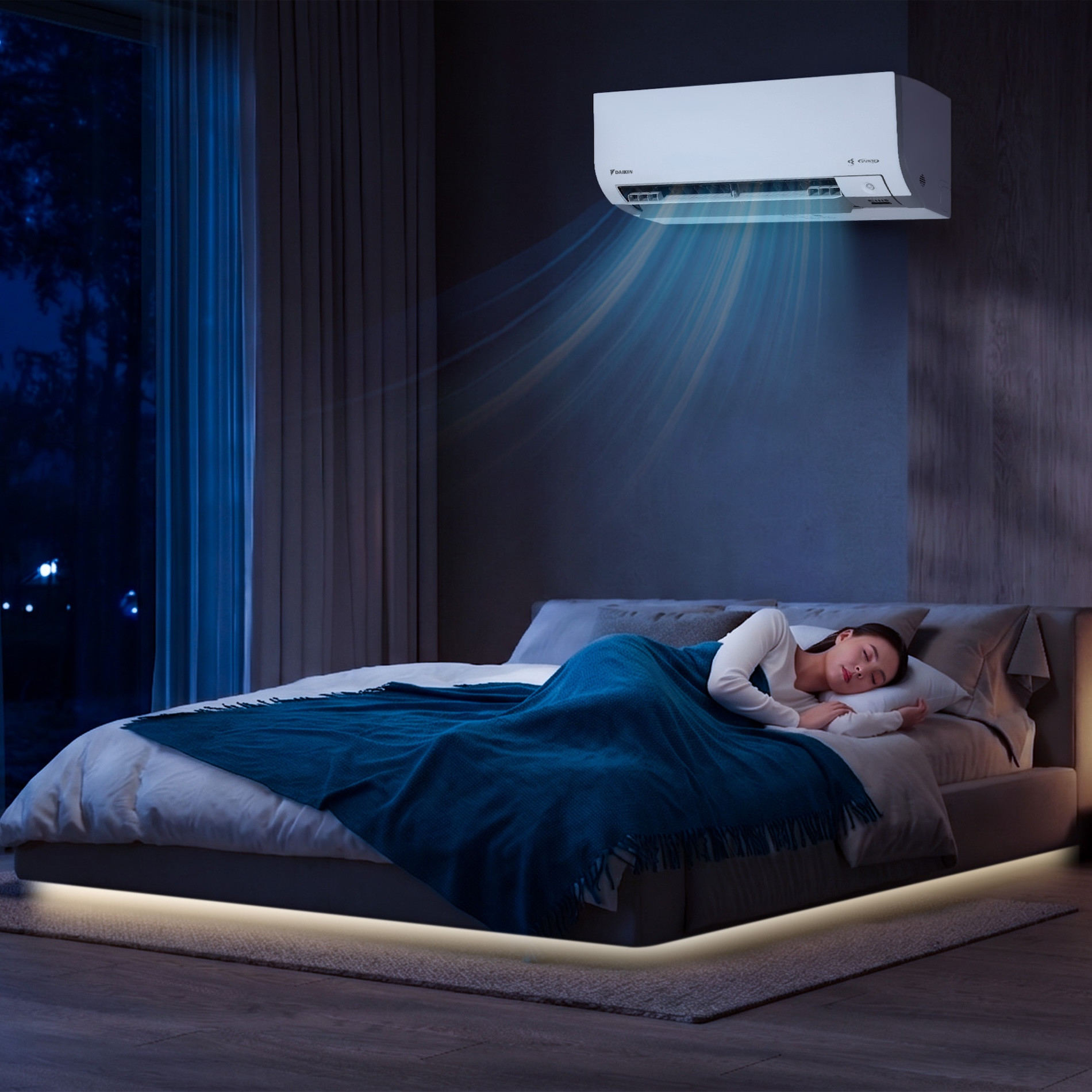 Chế độ Comfort Sleep tự động điều chỉnh nhiệt độ theo từng giai đoạn giấc ngủ .jpg