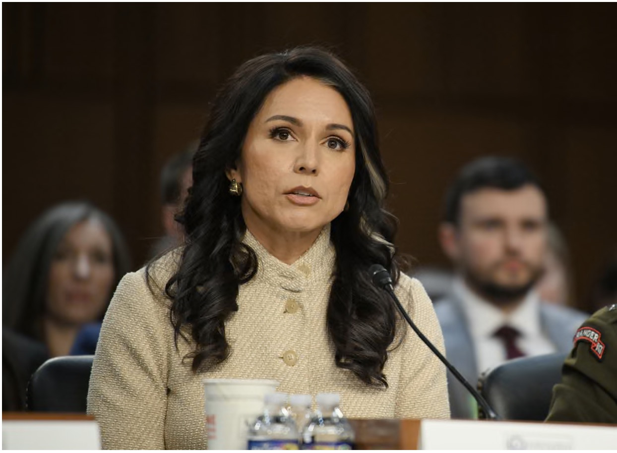 Giám đốc Tình báo Quốc gia Mỹ Tulsi Gabbard tuyên bố từ chức và rời nhiệm sở vào 30/6. Ảnh: UPI