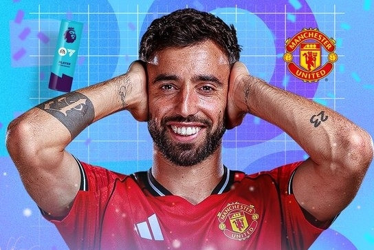 Bruno Fernandes của MU chiến thắng Cầu thủ hay nhất Ngoại hạng Anh