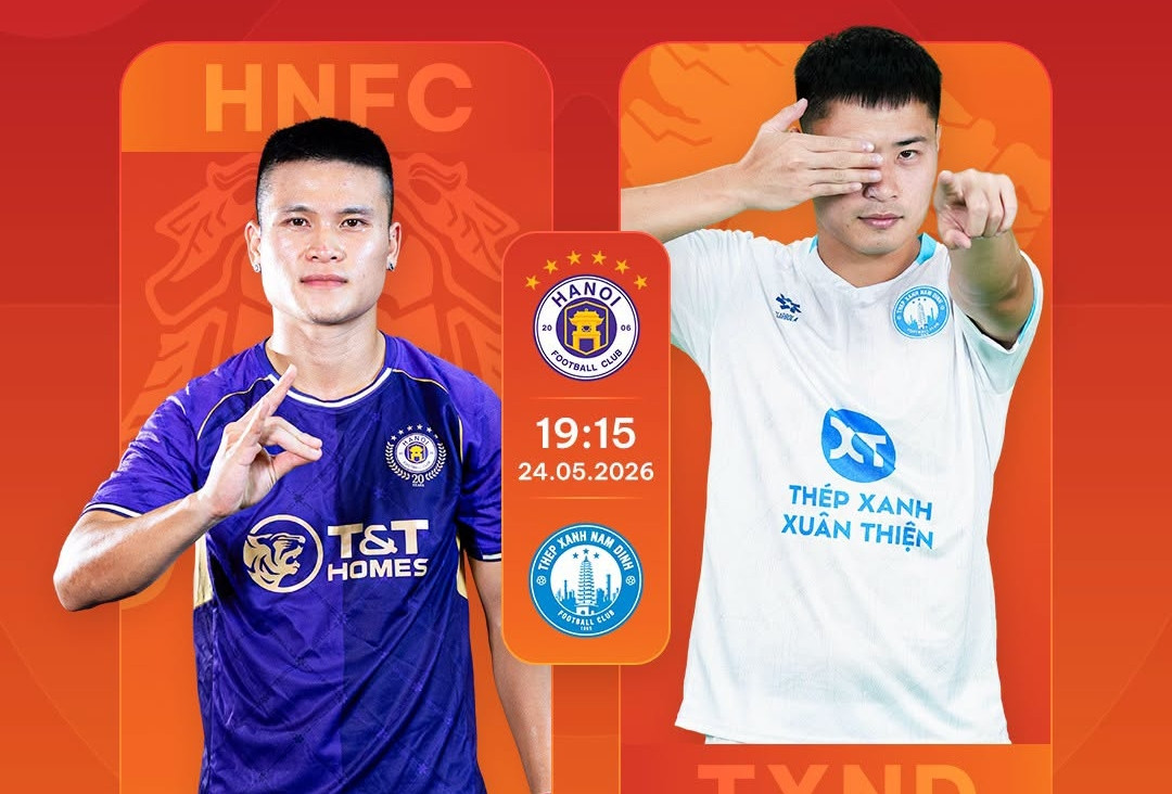 Trực tiếp bóng đá Hà Nội vs Nam Định: So tài đỉnh cao