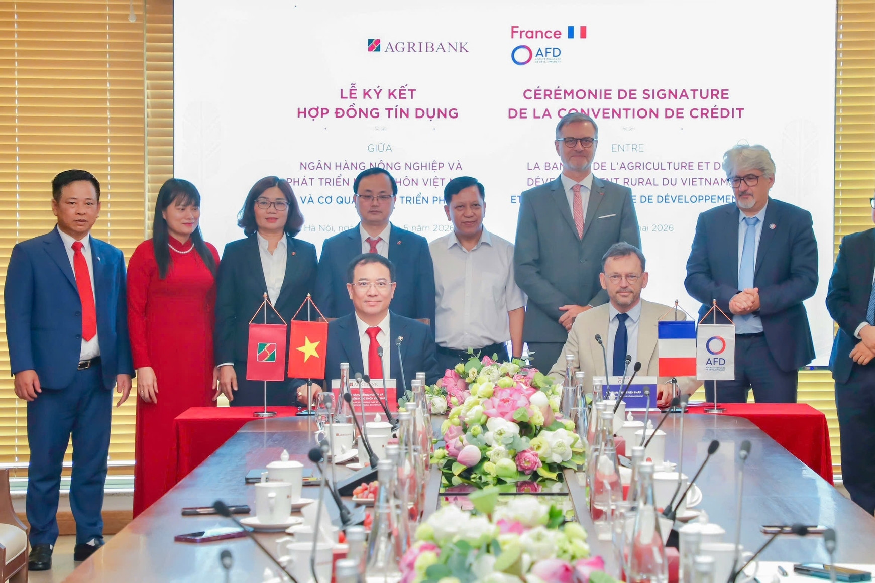 Agribank ký hợp đồng tín dụng hạn mức tài chính khí hậu với AFD 