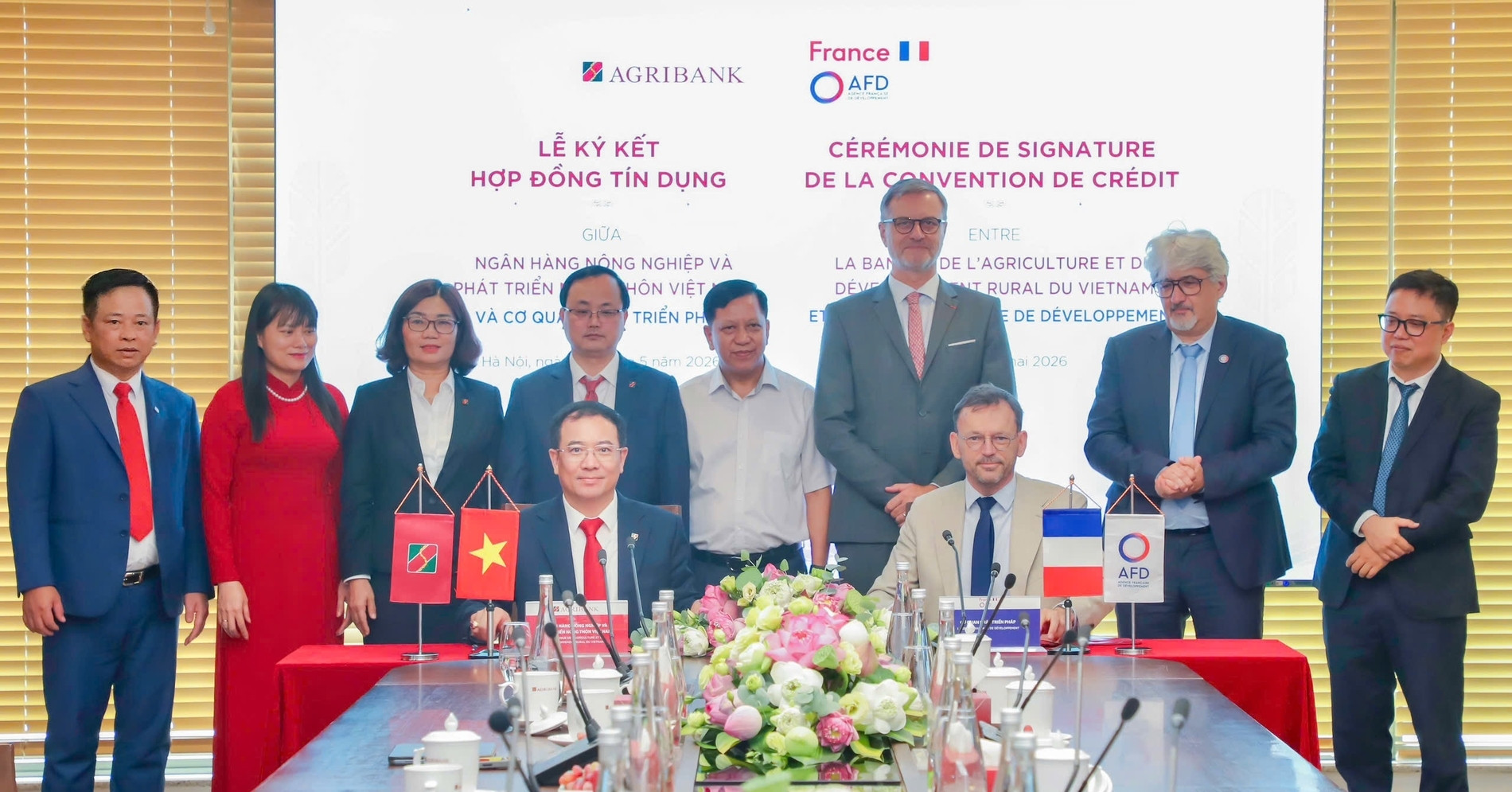 Agribank ký hợp đồng tín dụng hạn mức tài chính khí hậu với AFD