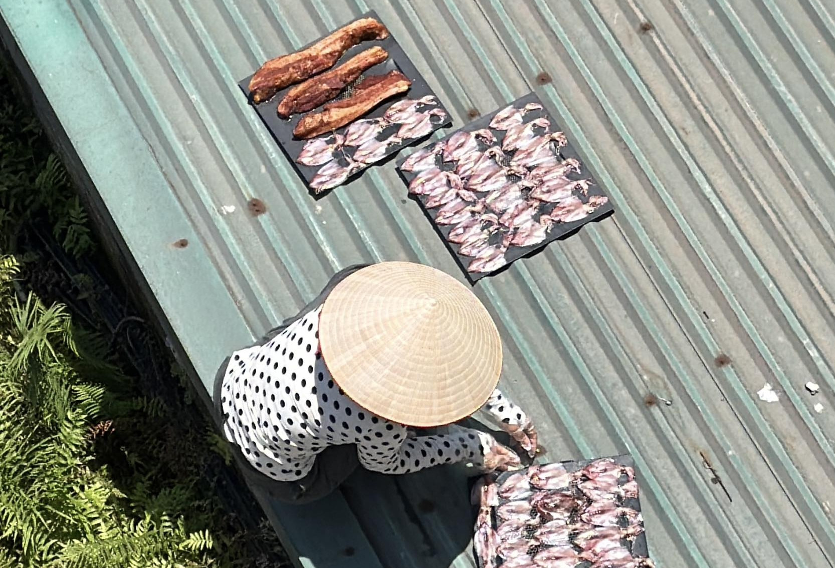 Nắng như đổ lửa ở Hà Nội, chị em tranh thủ làm món thịt một nắng thơm phức