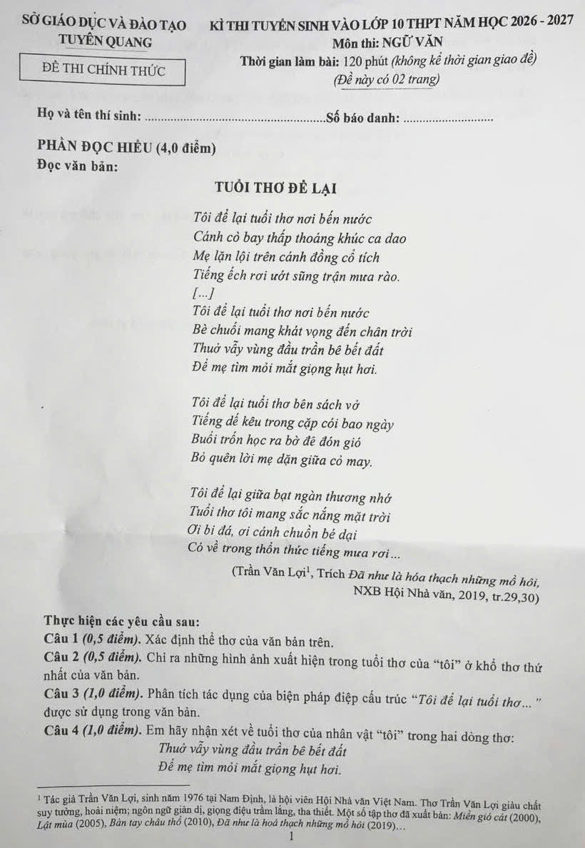 đề Văn thi lớp 10 Tuyên Quang.jpg