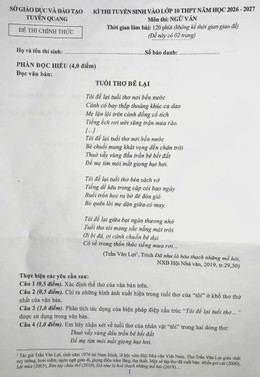 đề Văn thi lớp 10 Tuyên Quang.jpg