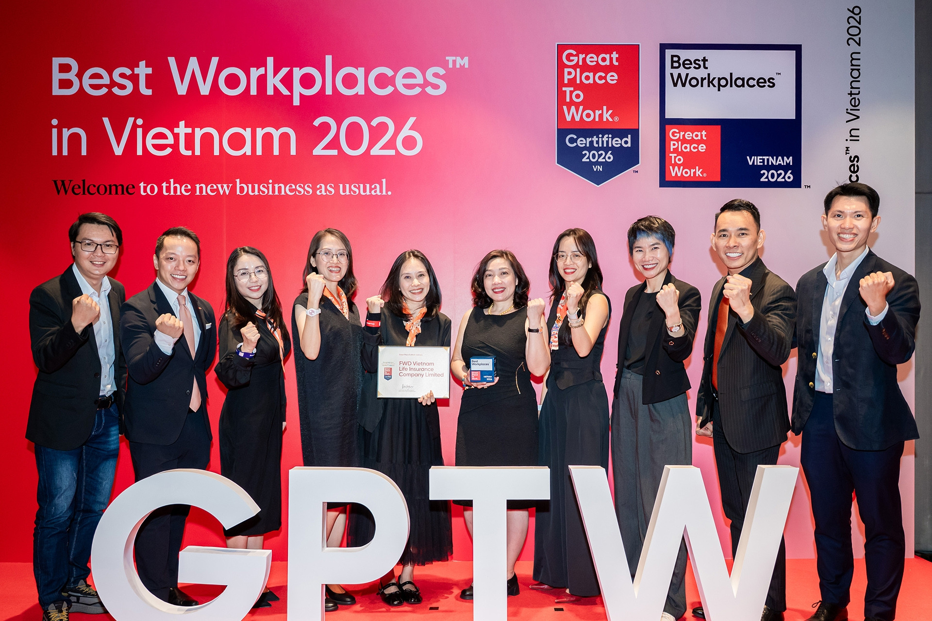 FWD Việt Nam - dấu ấn 10 năm với giải thưởng Best Workplaces in Vietnam 2026