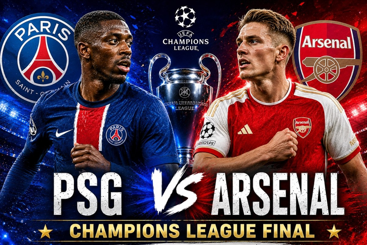 Xem trực tiếp chung kết Champions League PSG vs Arsenal ở kênh nào?