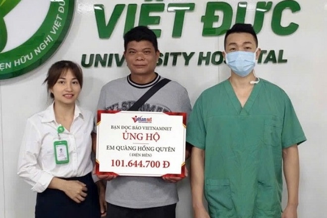 Em Quàng Hồng Quyên bị tai nạn được bạn đọc ủng hộ hơn 100 triệu đồng