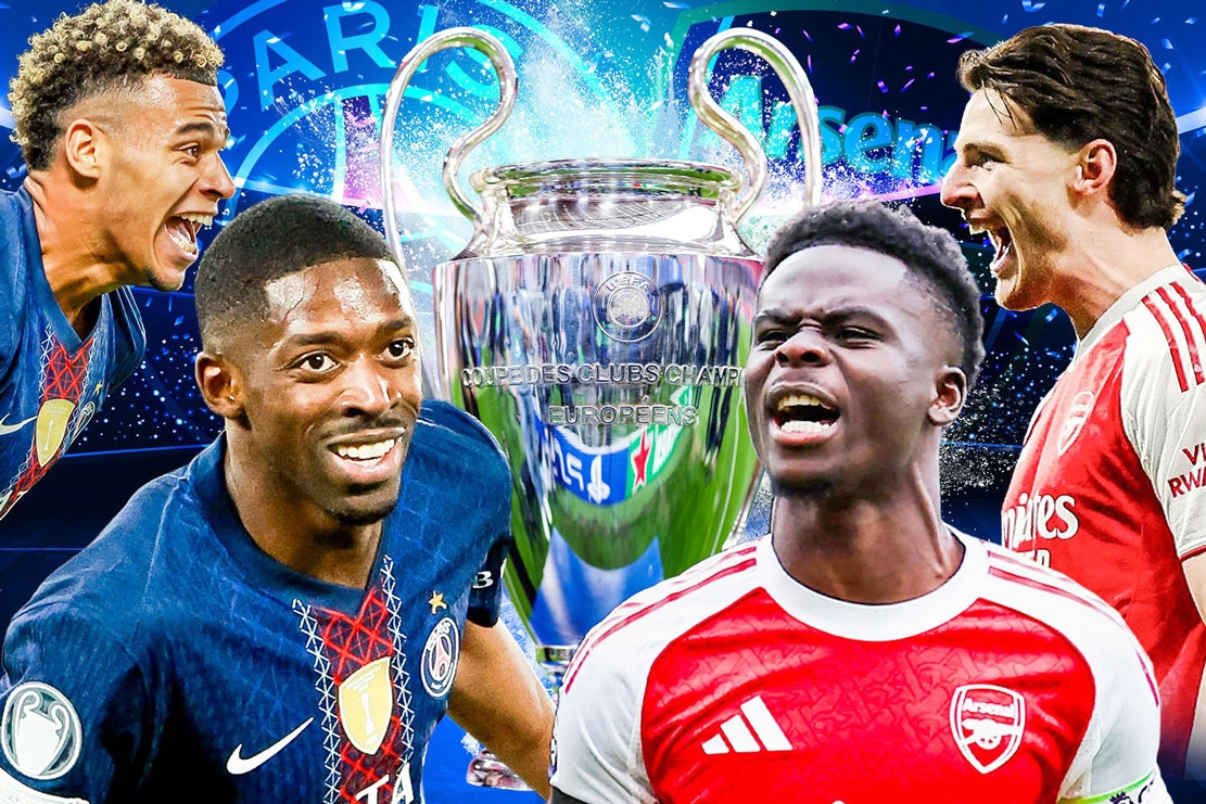 Trực tiếp bóng đá Arsenal vs PSG: Chung kết Champions League