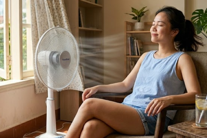 3 không khi dùng quạt điện