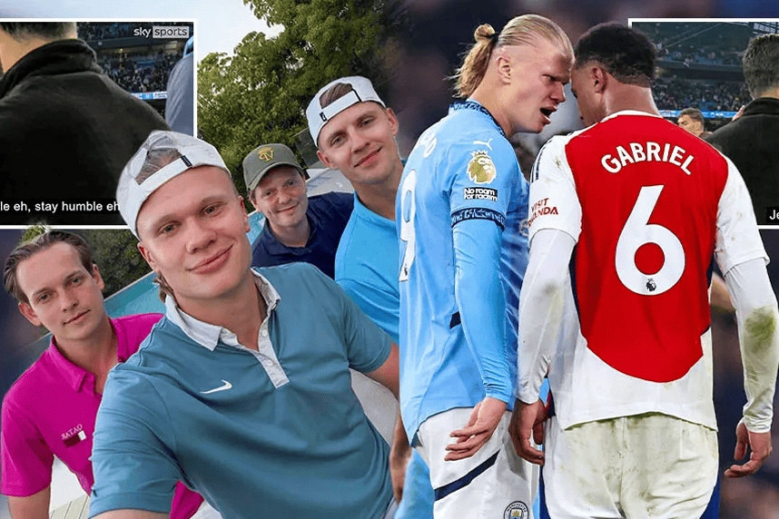 Haaland chế giễu Gabriel khi Arsenal thua chung kết C1