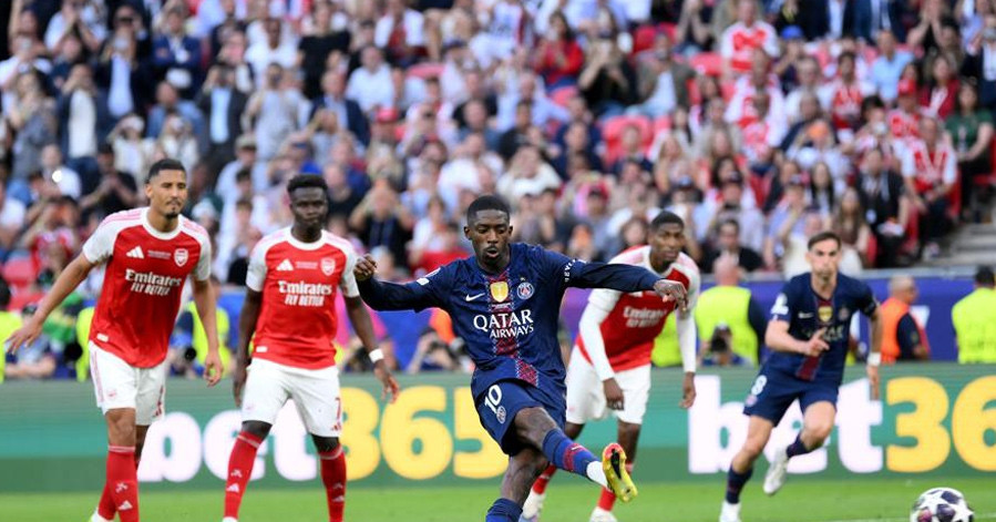 Trực tiếp Arsenal 1-1 PSG: Dembele gỡ hòa trên chấm penalty (H2)