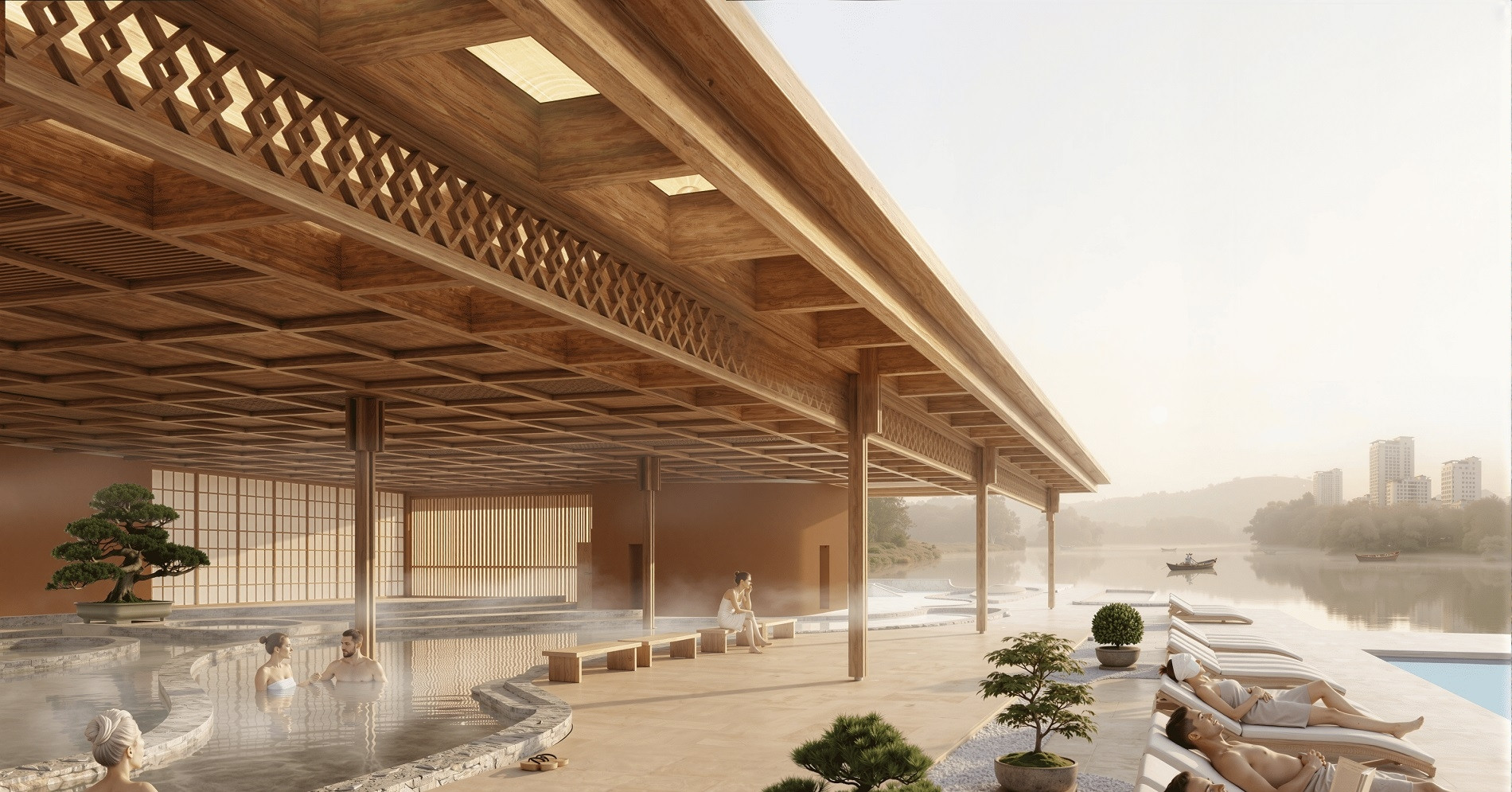 Tinh hoa khoáng nóng tại Onsen 3, Charmora City Nam Nha Trang