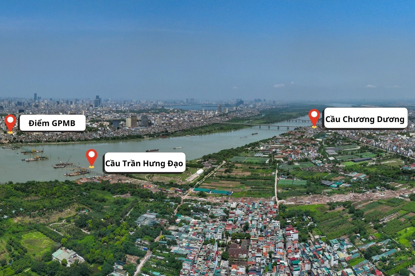 Hà Nội đẩy nhanh tiến độ 7 dự án cầu vượt sông Hồng
