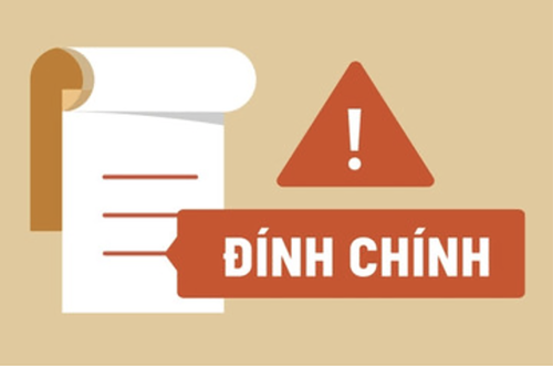 Thông tin cải chính, xin lỗi