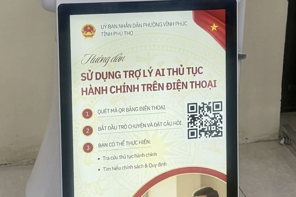 Robot AI giúp người dân tiếp cận thông tin, tra cứu thủ tục hành chính