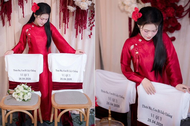  Cô dâu Đồng Nai bên 2 chiếc ghế trống trong ngày cưới gây xúc động 