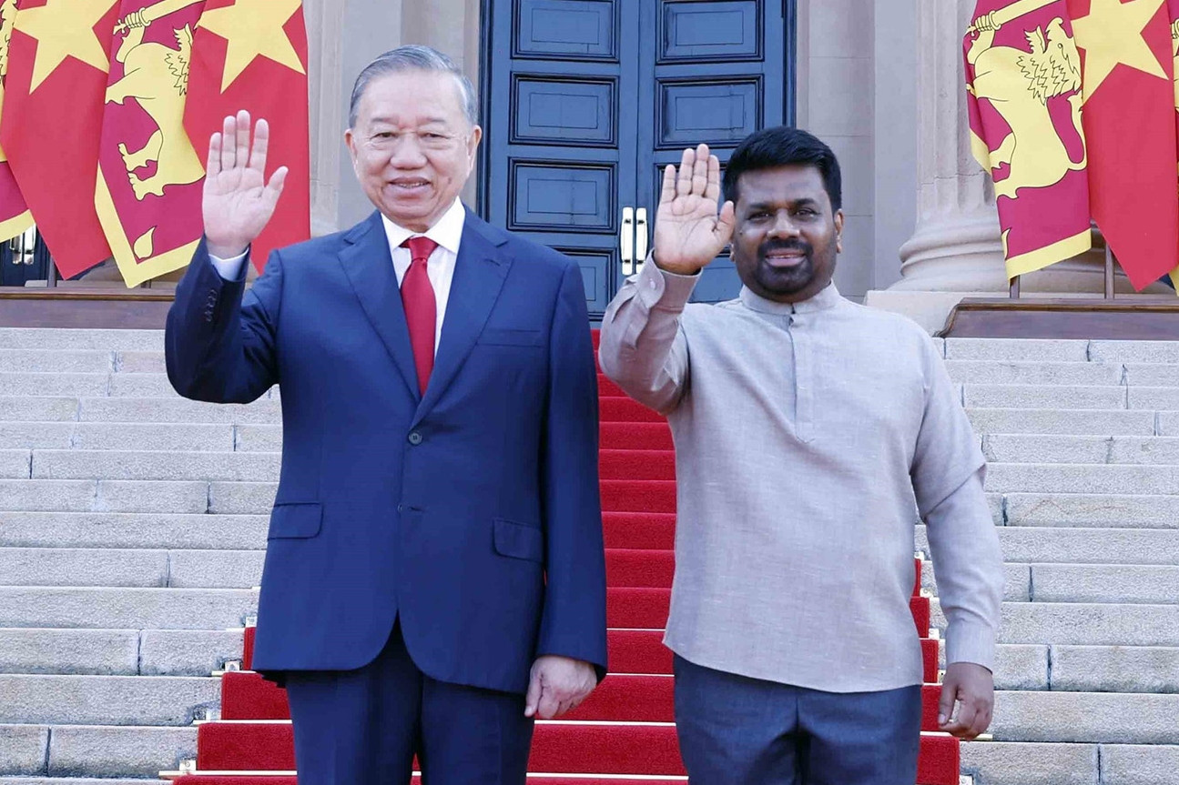 Sri Lanka bắn 21 phát đại bác chào mừng Tổng Bí thư, Chủ tịch nước Tô Lâm