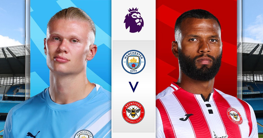 Trực tiếp Man City 0-0 Brentford: Tấn công áp đảo (H1)