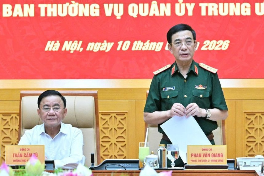 Thông qua dự thảo báo cáo kiểm tra với Ban thường vụ Quân ủy Trung ương